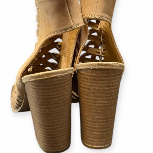 DV BY DOLCE VITA Women’s Tan Woven Block Heel Sandals Size 9.5 - Picture 4 of 7